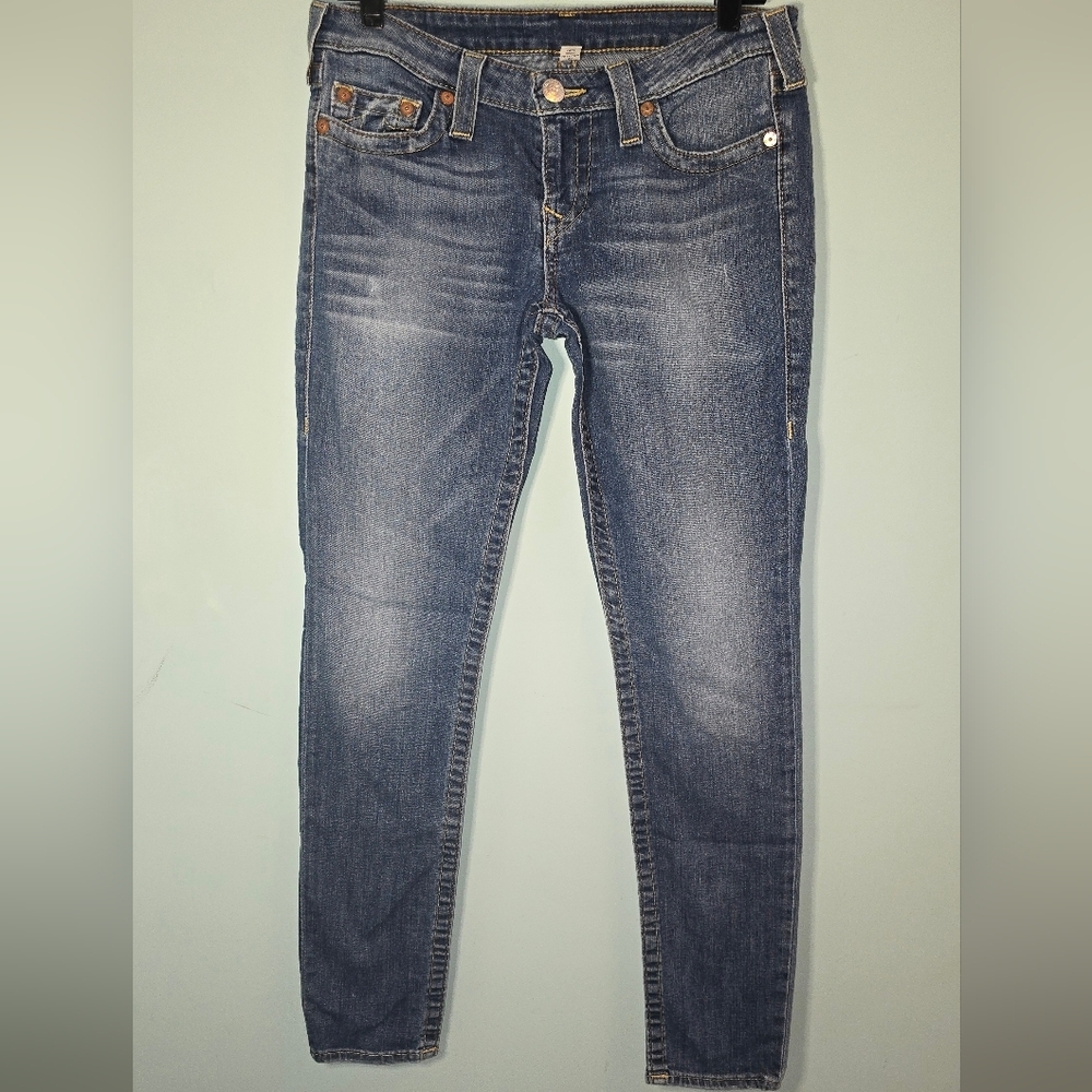 True Religion Medium Blue Jeans Y2k Soft Minimal Stretch